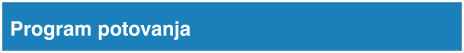 Program potovanja